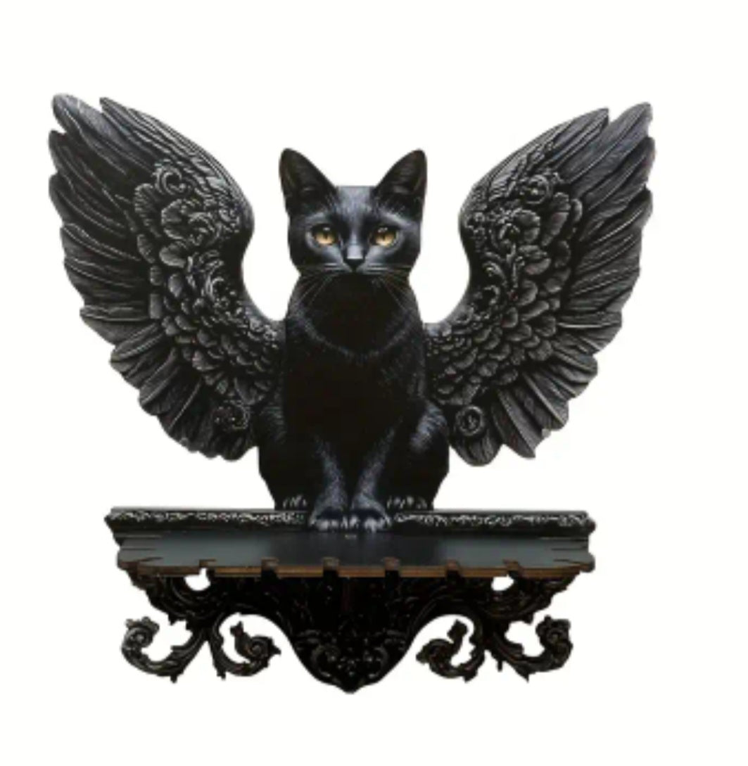 Winged cat Shelf