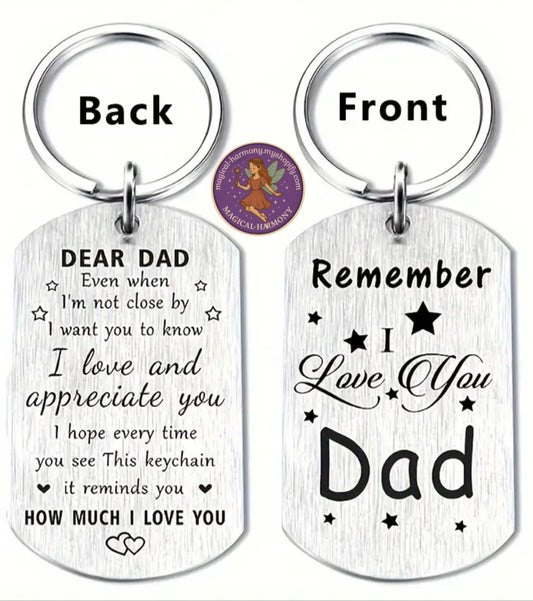 Dad DogTag Key Chain