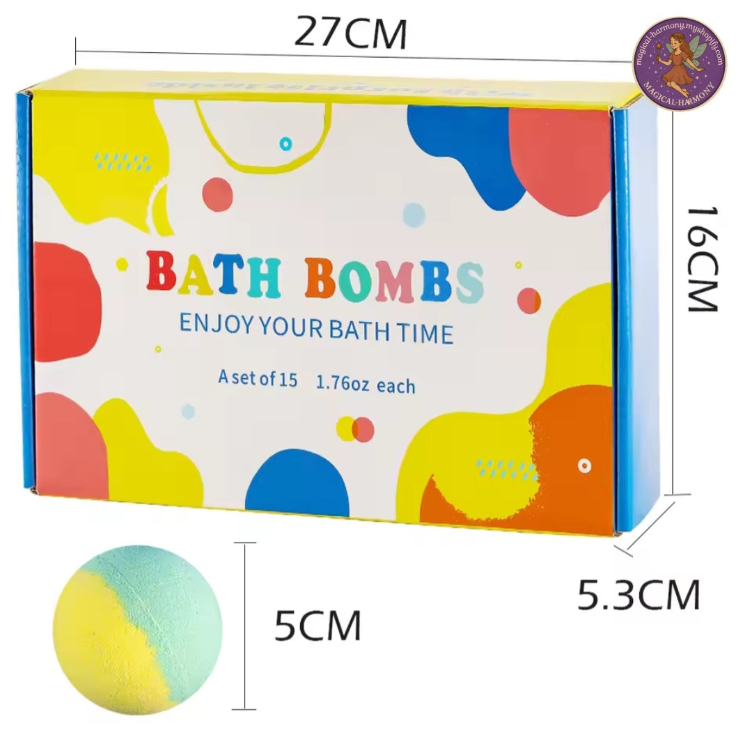 15 Kids Surprise Bath Bombs