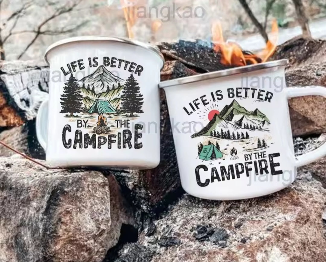 Tin Camping Mug