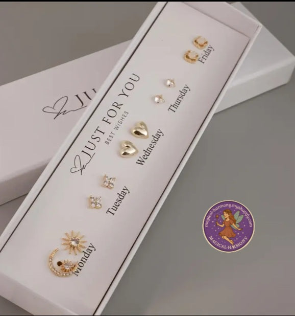 Star & Moon Goddess Earrings
