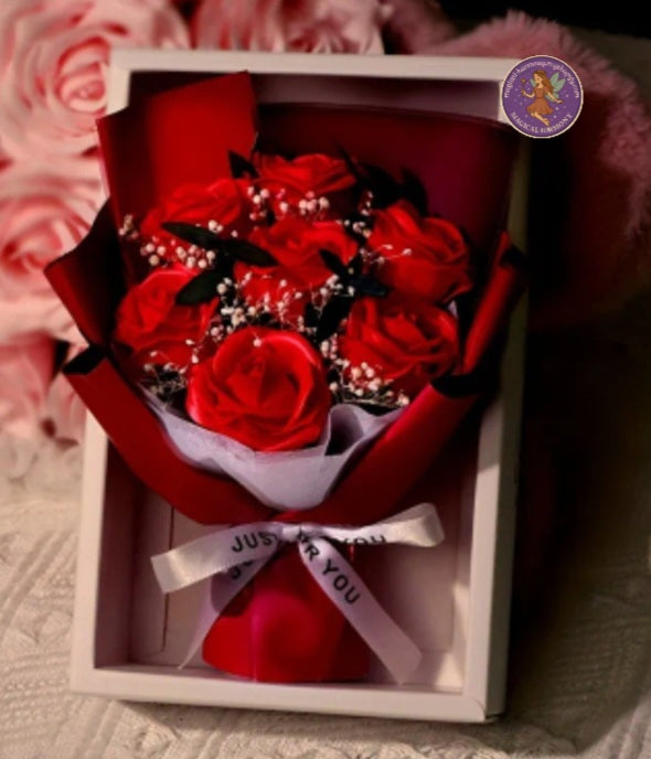 💐 Luxury Soap Rose Bouquet Gift Box – Available in 6 Stunning Colours! 💐