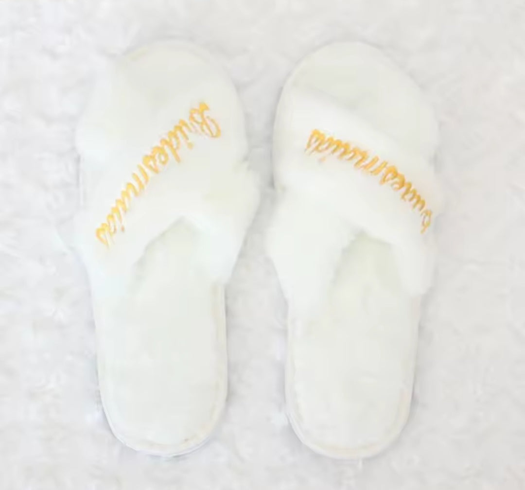Wedding Party Slippers.