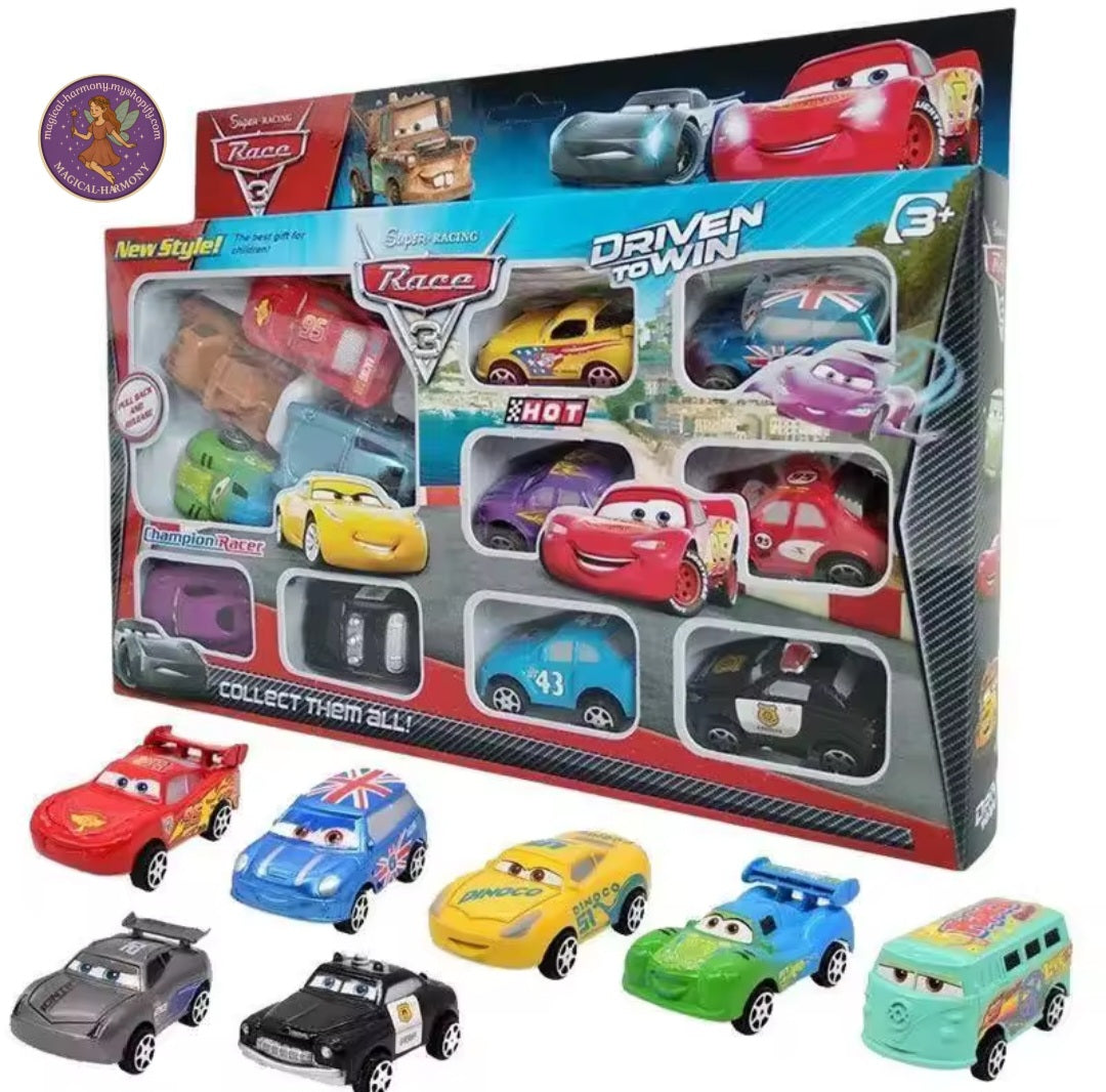 12-Piece Disney Pixar Lightning McQueen Toy Car Set
