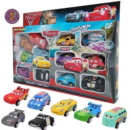 12-Piece Disney Pixar Lightning McQueen Toy Car Set