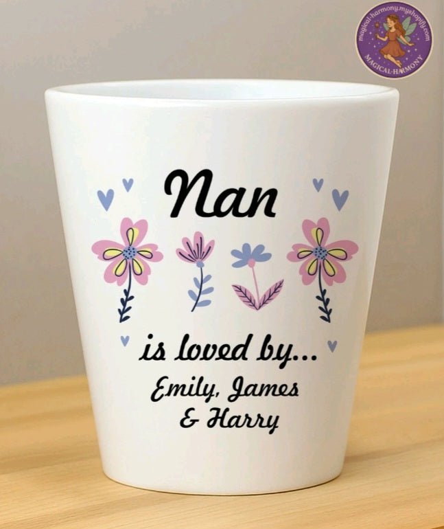 Personalised Nan Plant Pot.