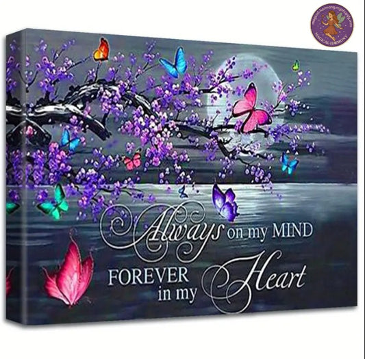Butterfly & Flower Paint By Numbers Kit