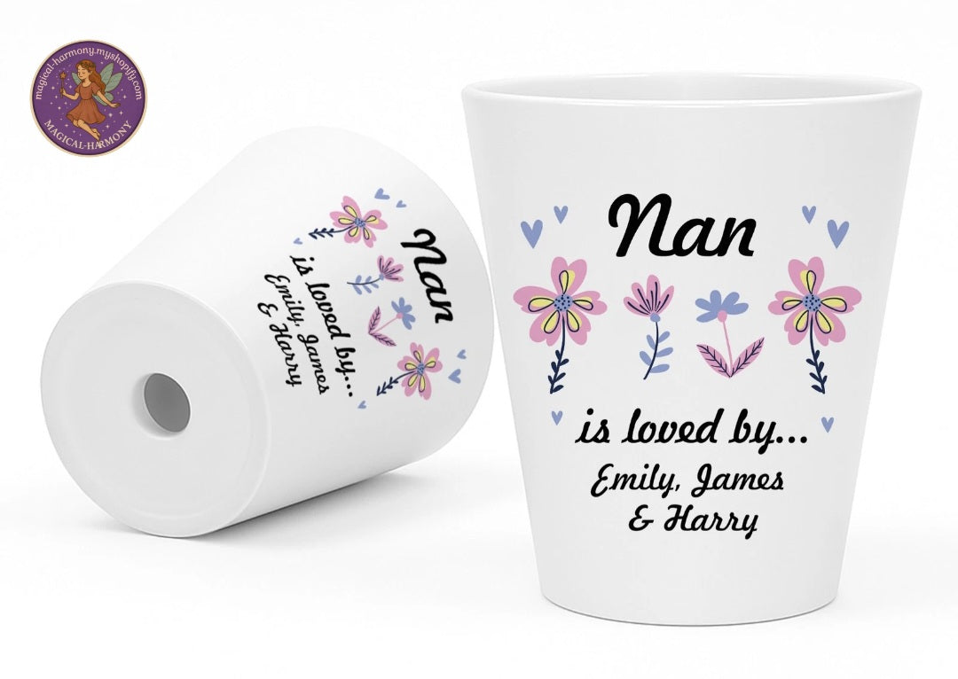 Personalised Nan Plant Pot.