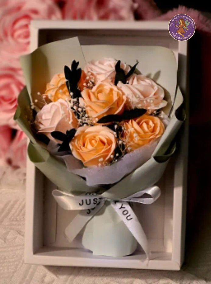 💐 Luxury Soap Rose Bouquet Gift Box – Available in 6 Stunning Colours! 💐