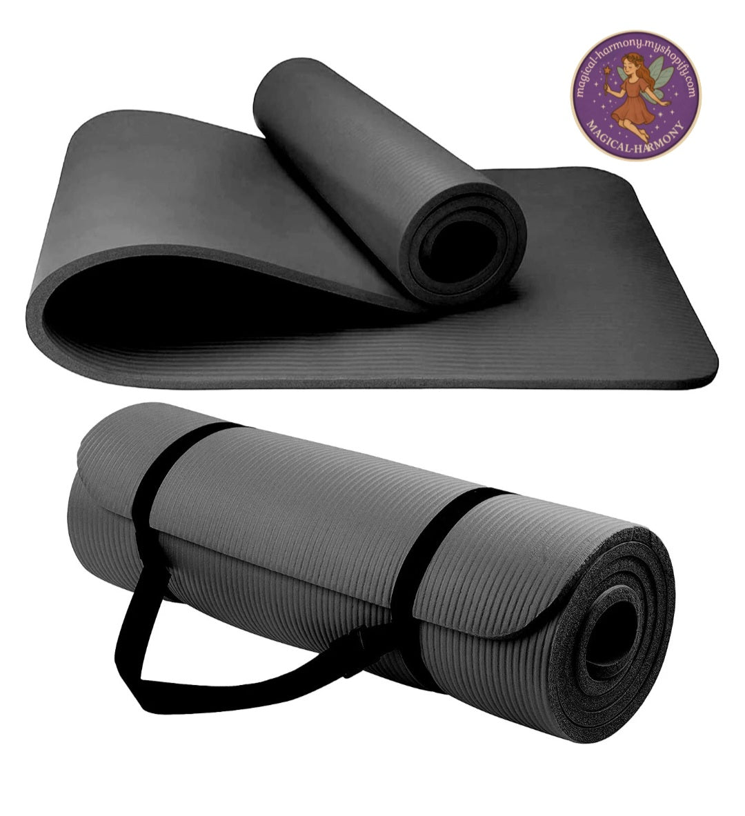 Yoga Mat 10mm Thick Exercise Mat Non Slip NBR