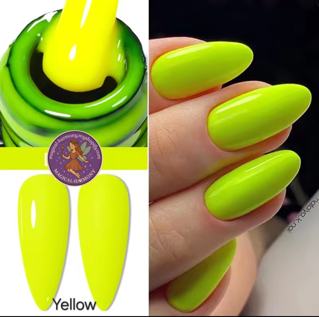 Neon Rubber Base Florescent Gel Nail Polish