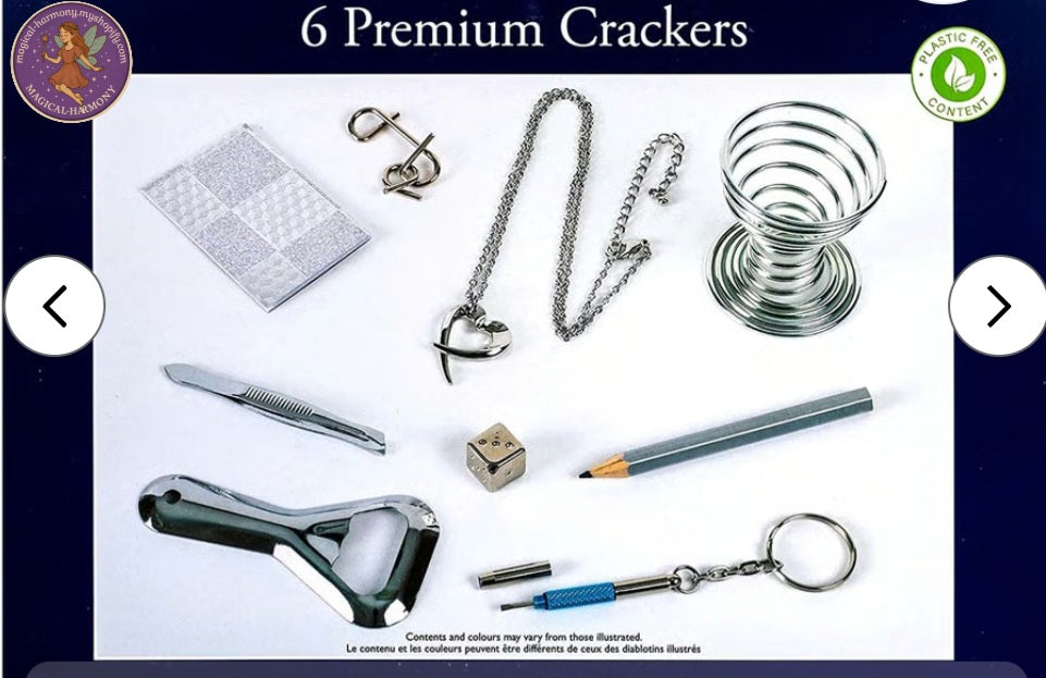 Tom Smith Premium Silver & White Crackers (6 Pack)