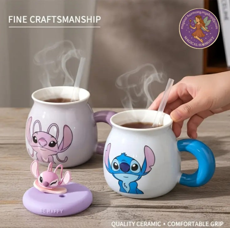 Disney Stitch & Angel Ceramic Mug