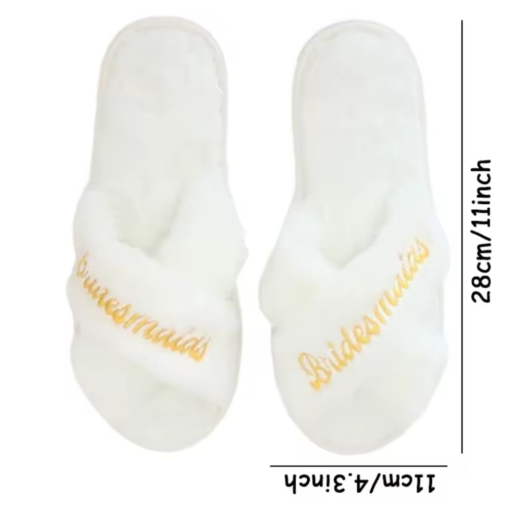 Wedding Party Slippers.