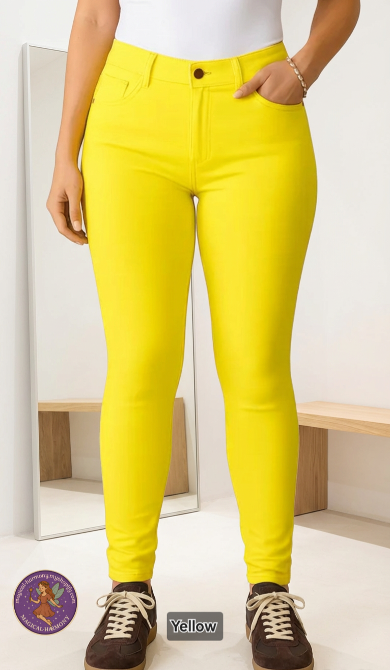 High-Waisted Stretch Jeggings