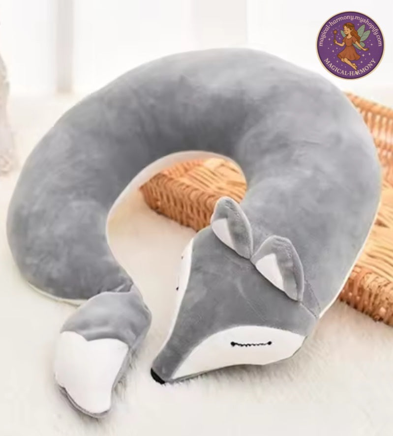 U-Shape Fox Travel Neck Pillow