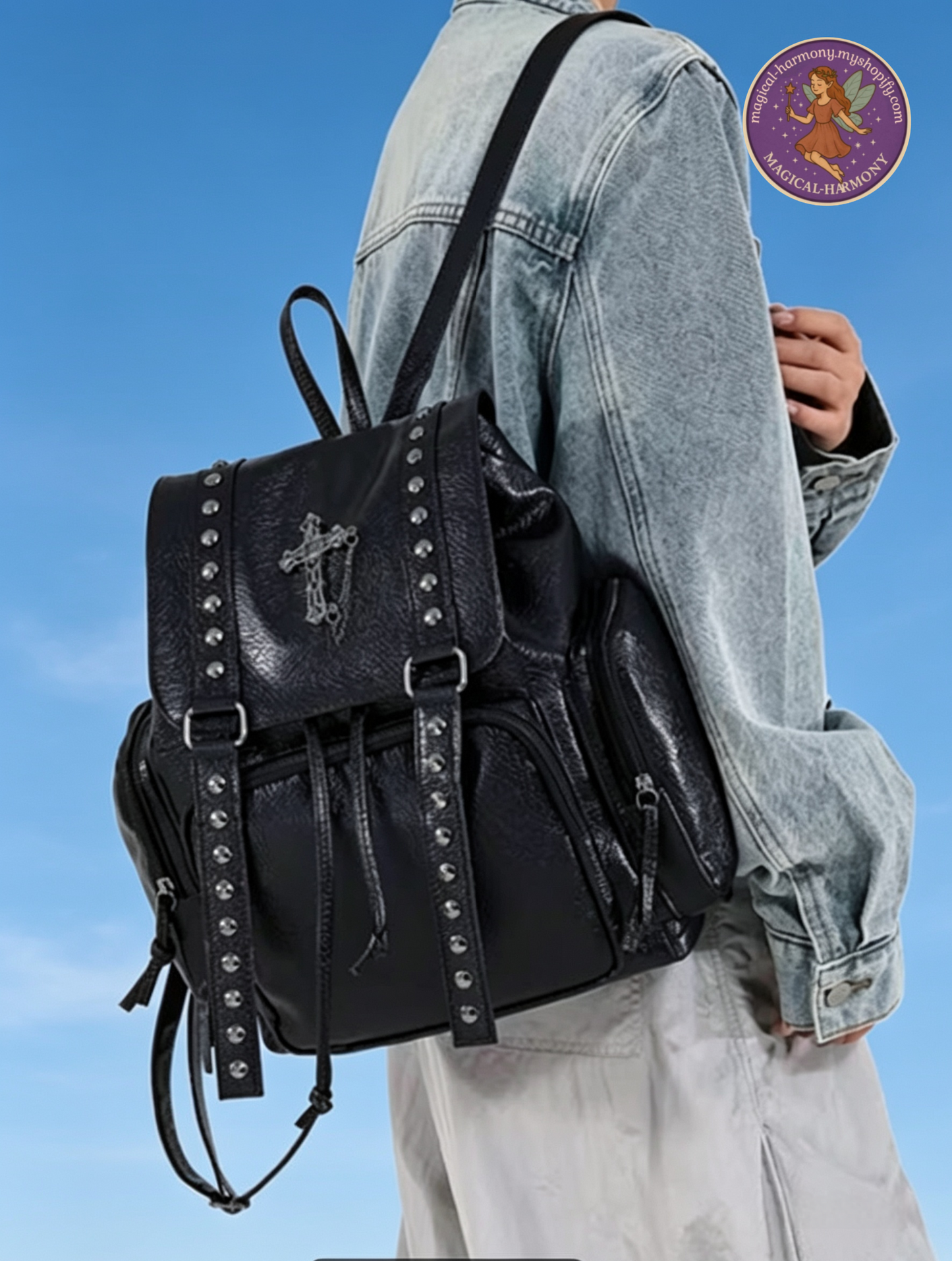 Gothic Y2K Style Backpack