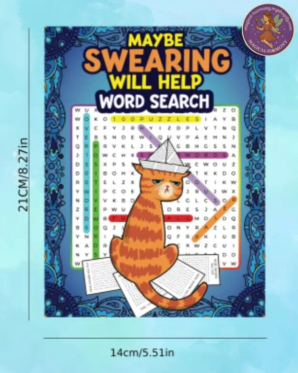Adult Swear Word Puzzle Book