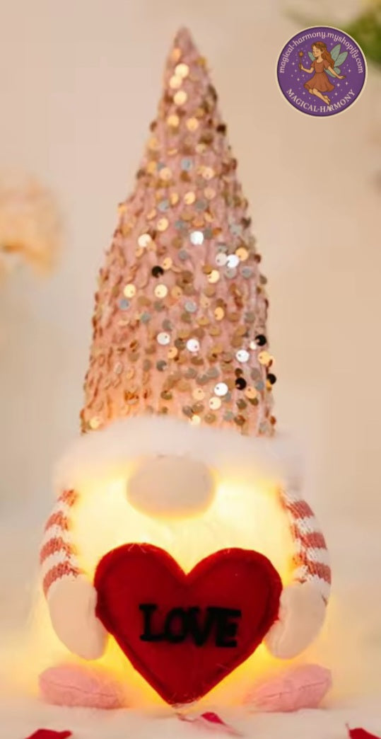 Valentine’s Day Glowing Gnome Dolls