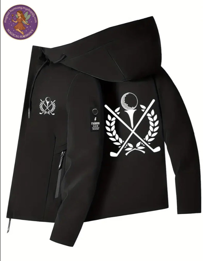 Golf Club Print Jacket