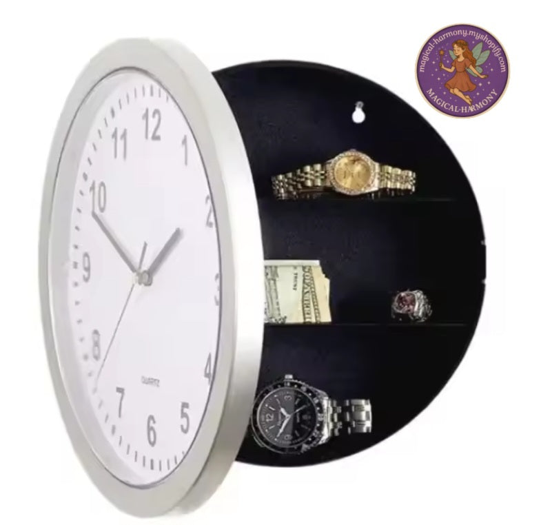 Hide away wall clock