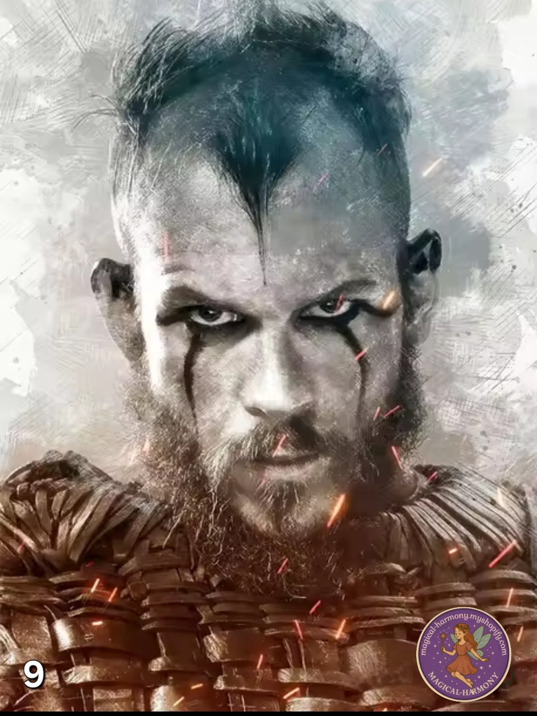 50x70cm Viking Odin & Thor 5D DIY Diamond Painting