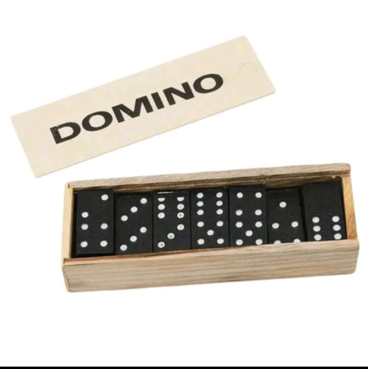 Wooden Game Of Dominoes