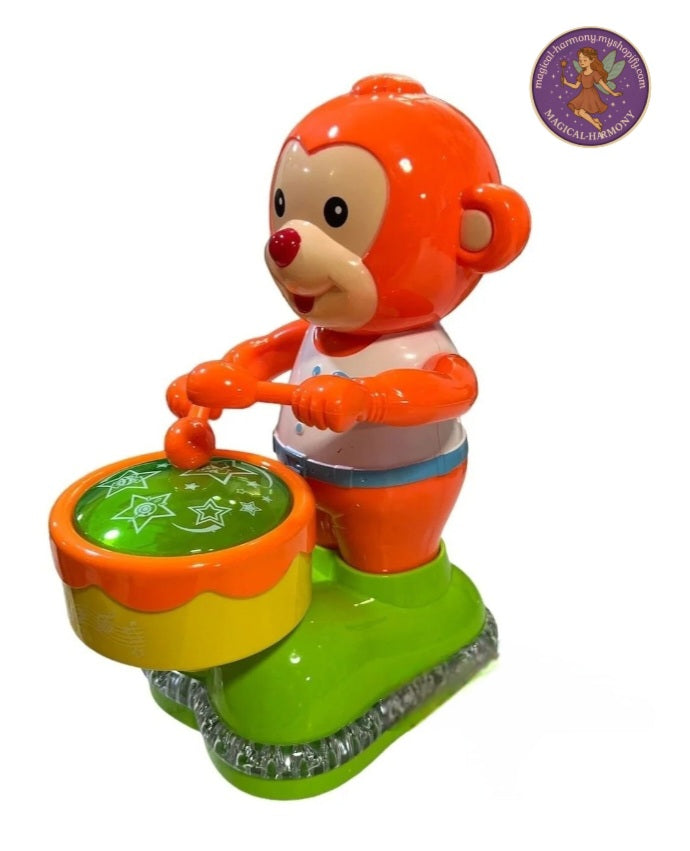 Electric Drum Monkey Toy For Kids