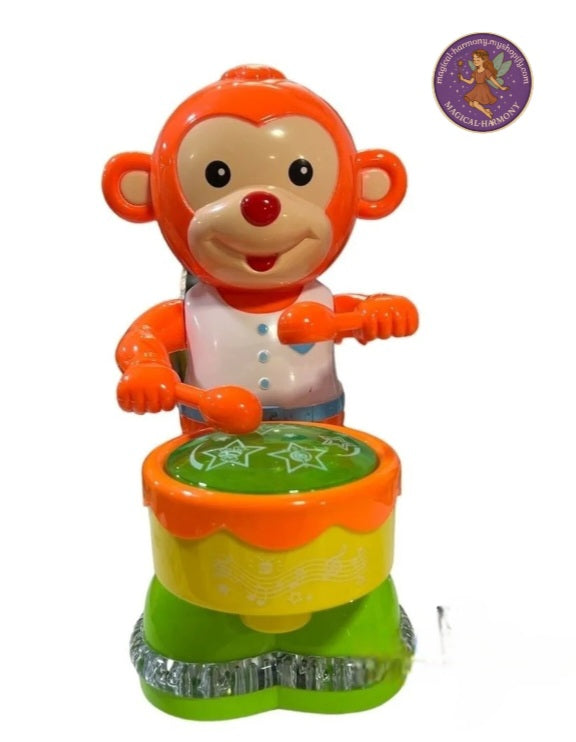 Electric Drum Monkey Toy For Kids
