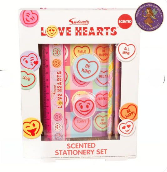 Retro Swizzels Love Hearts Scented Stationery Set