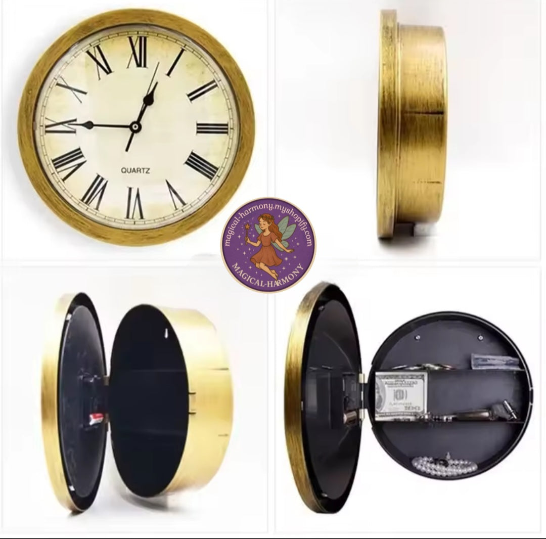 Hide away wall clock