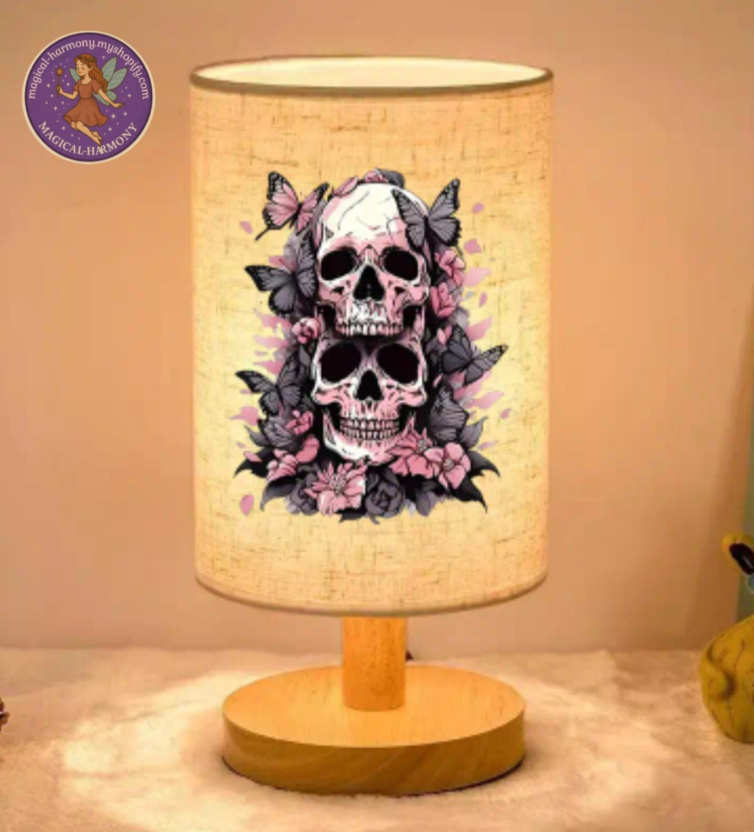 USB Skull And Rose Lamp