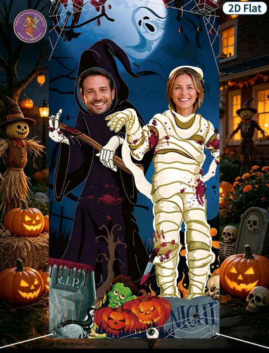 Halloween Theme Photo Backdrop