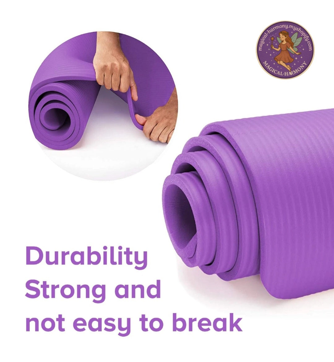 Yoga Mat 10mm Thick Exercise Mat Non Slip NBR