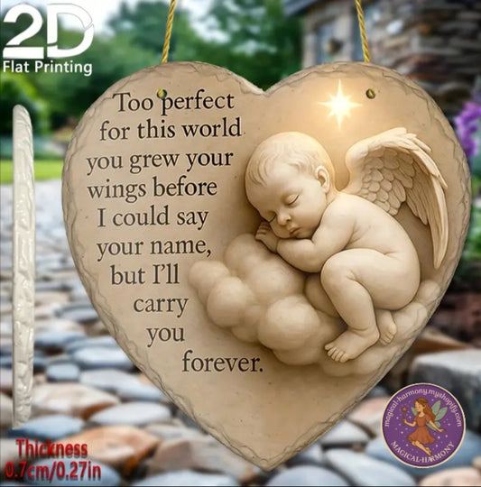 Angel Child Memorial Plaque.