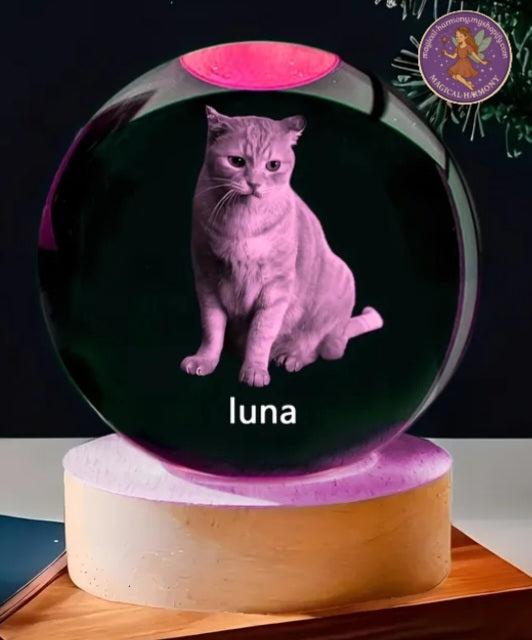 PERSONALISED Crystal Ball Glass Sphere