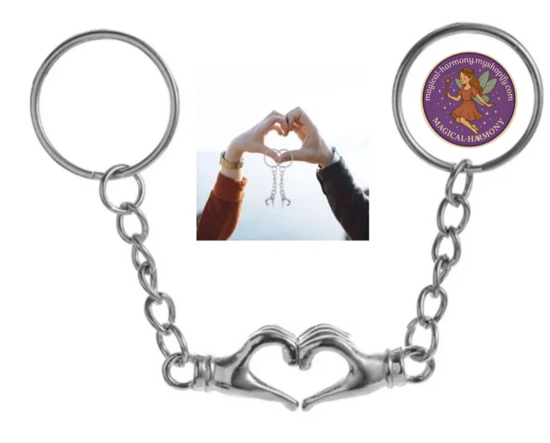 Heart Hands Couple Magnetic Keyrings
