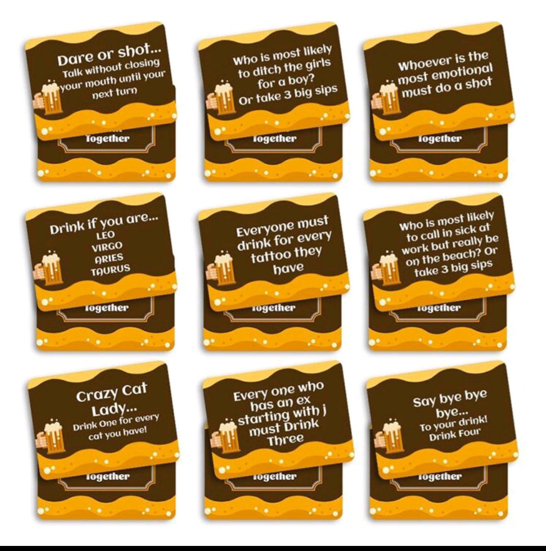 Adults Drinking Card Game