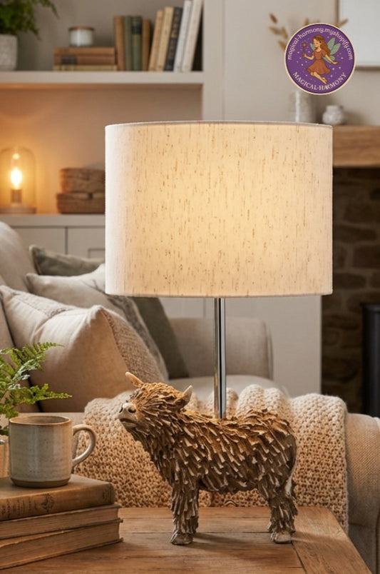 Highland Cow Table Lamp
