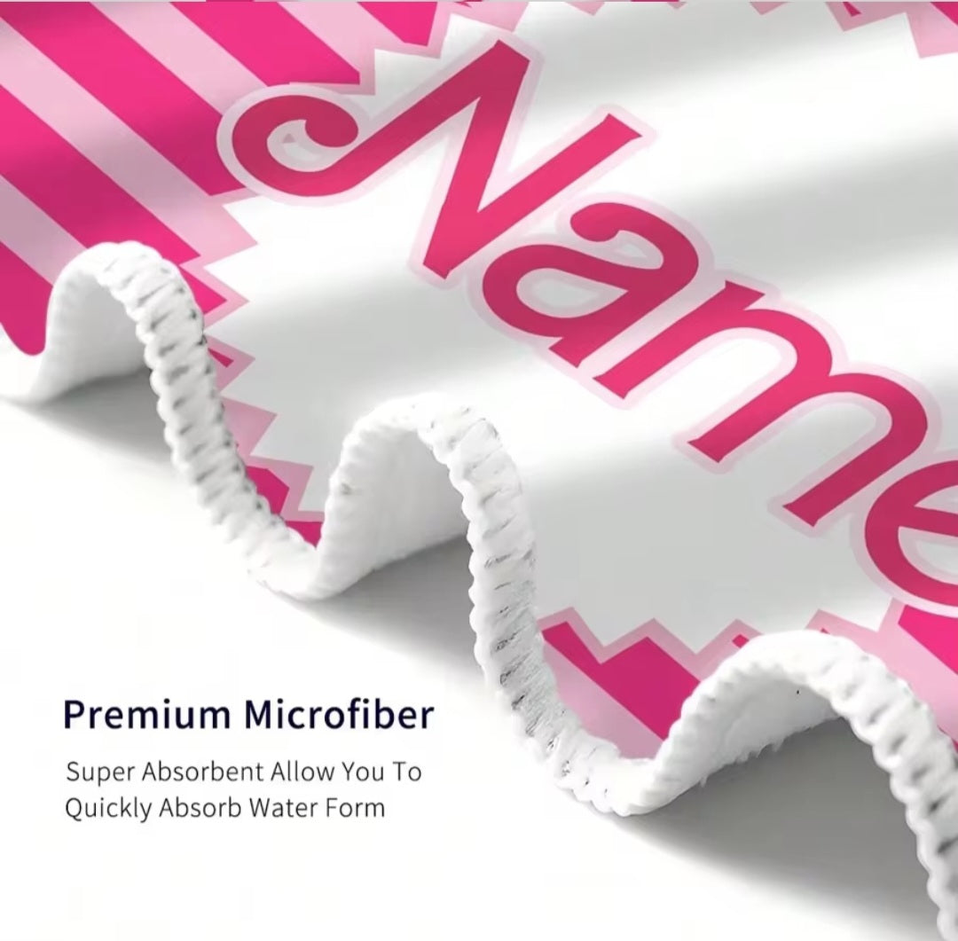 Large Personalised Beach Towel