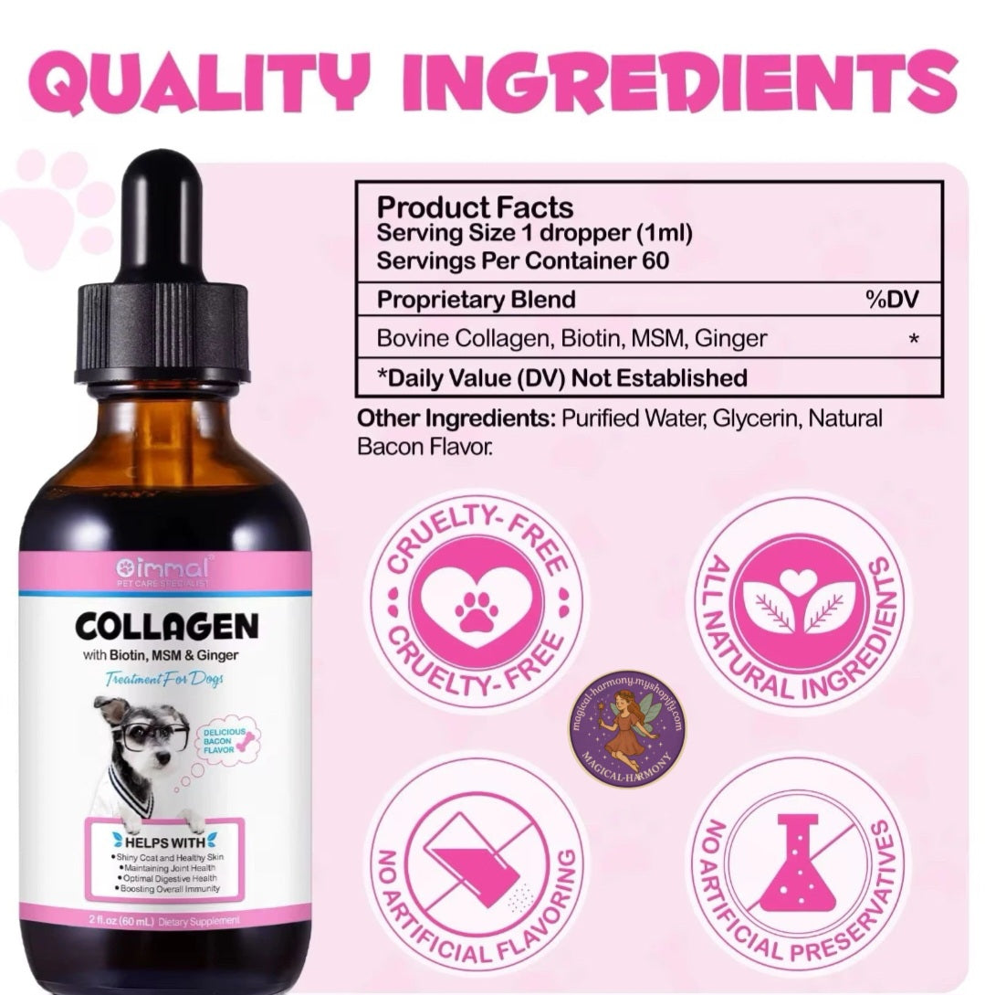 Collagen Liquid Supplement For Dog's