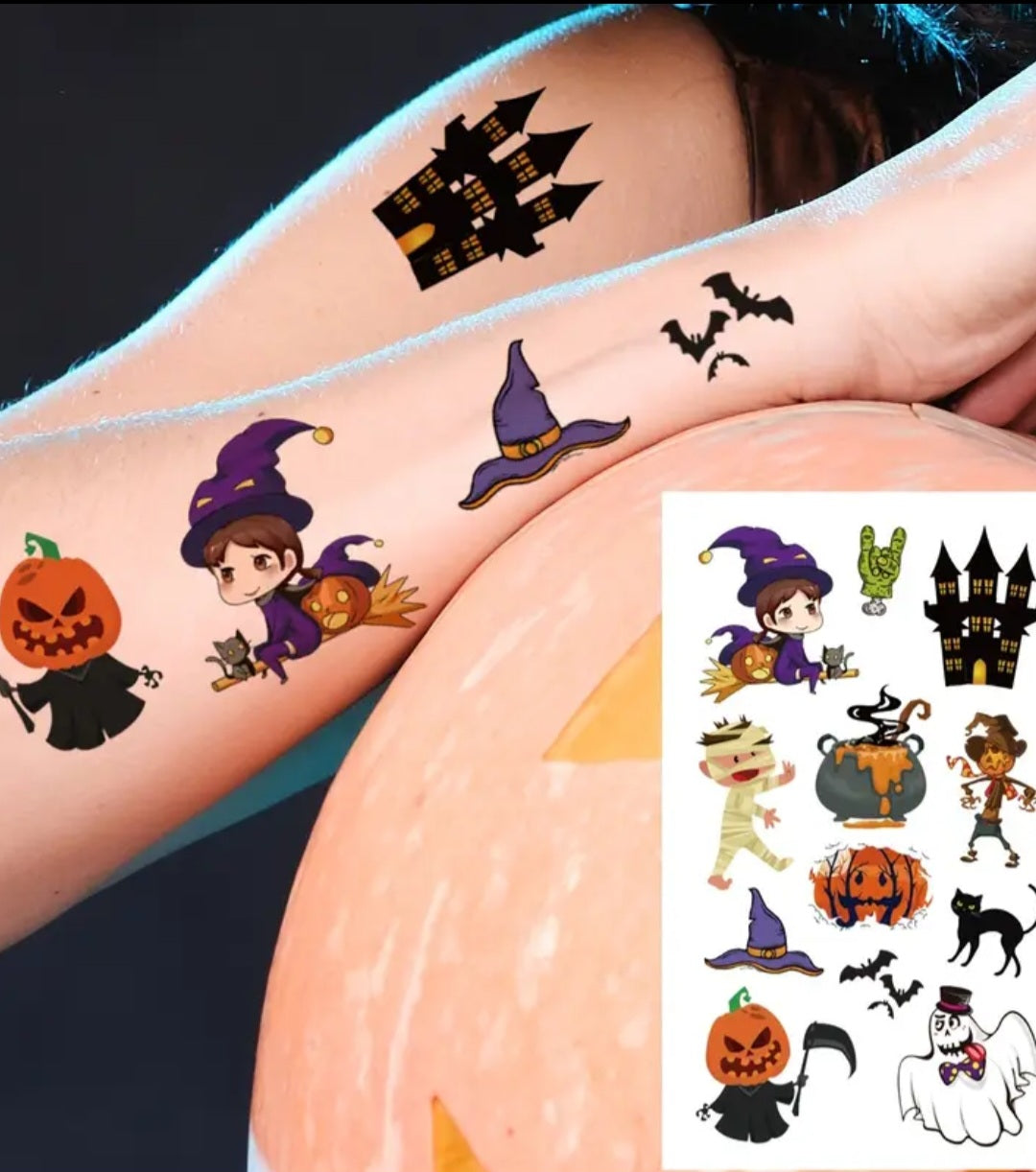 Haloween Temporary Tattoos.