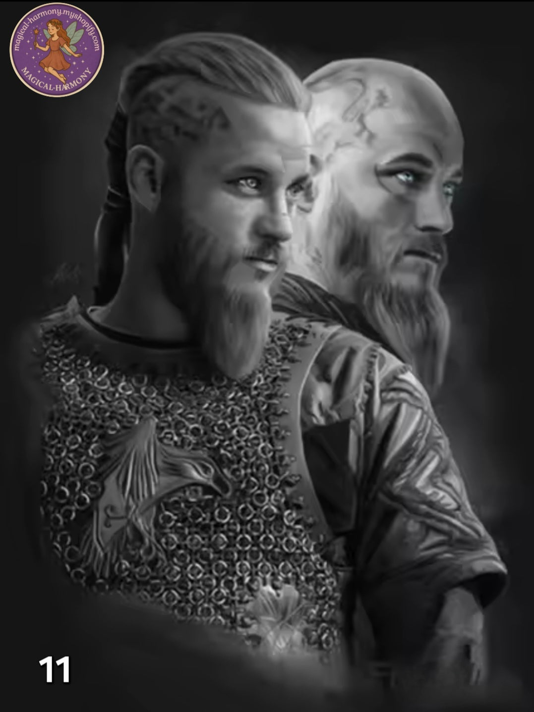 50x70cm Viking Odin & Thor 5D DIY Diamond Painting