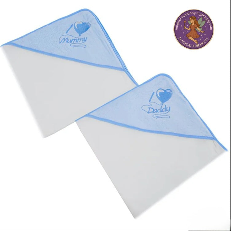 2Pack 100% Cotton Hooded Baby Towels