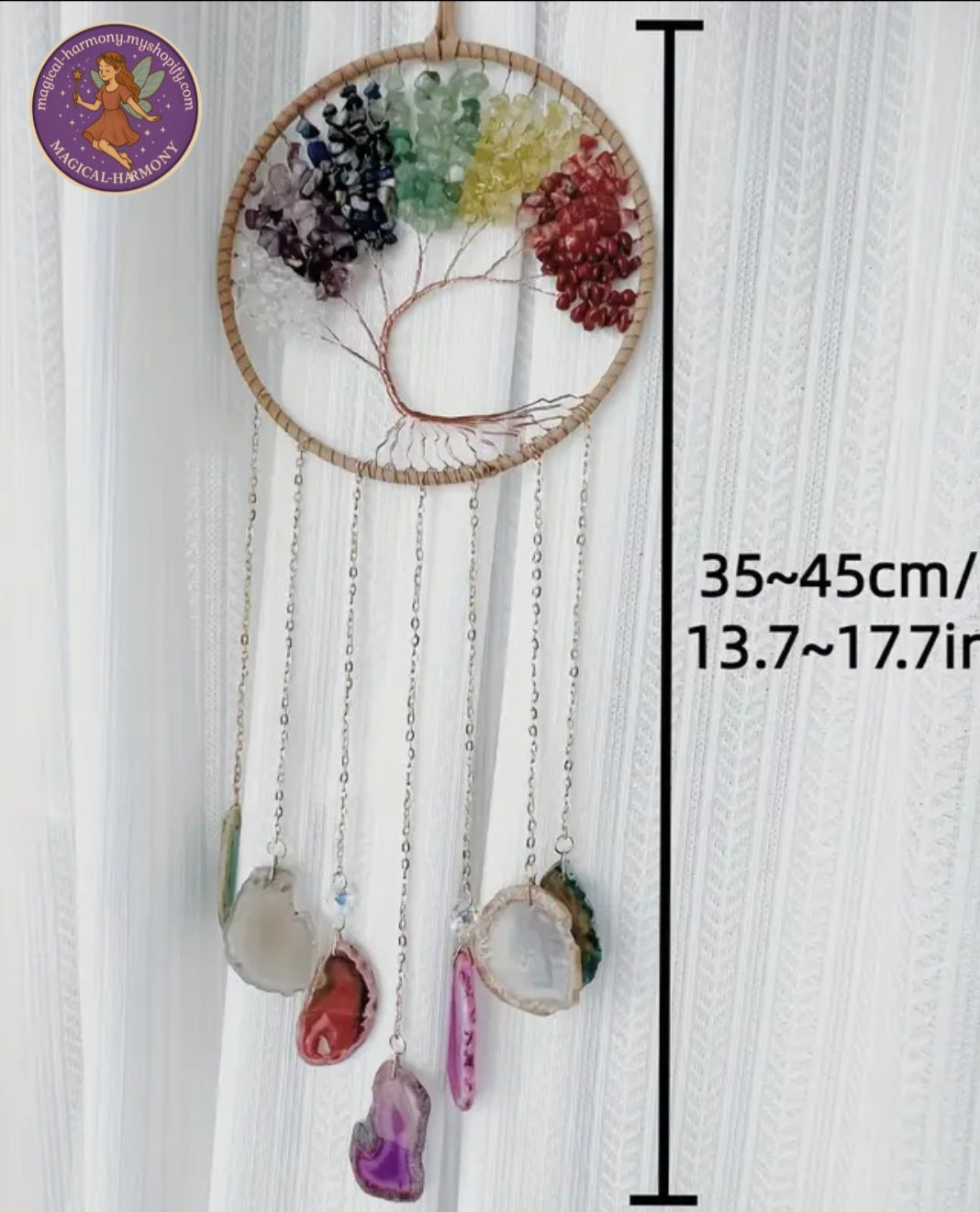 7 Chakra Handmade Dreamcatcher/Windchime