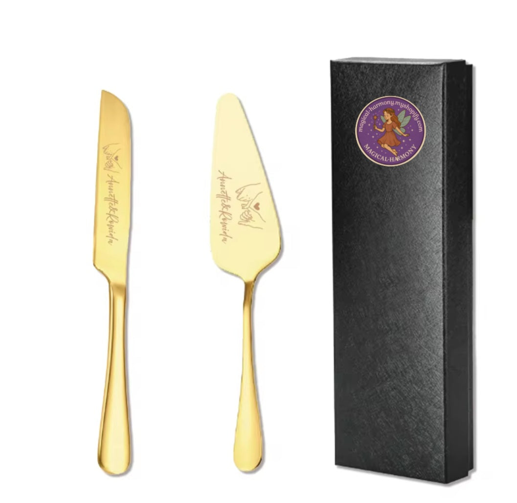Personalised Wedding Cake Knife Set