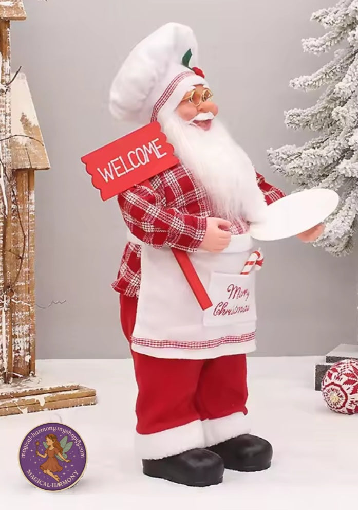 12" Chef Santa.