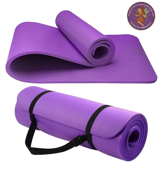 Yoga Mat 10mm Thick Exercise Mat Non Slip NBR