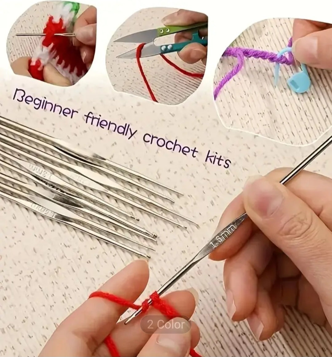 103 Piece DIY Crochet Kit.