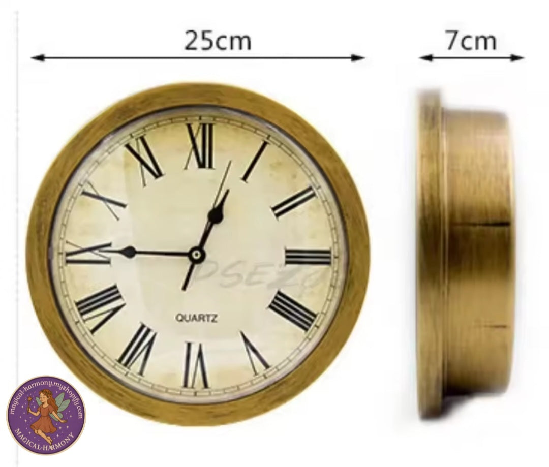 Hide away wall clock
